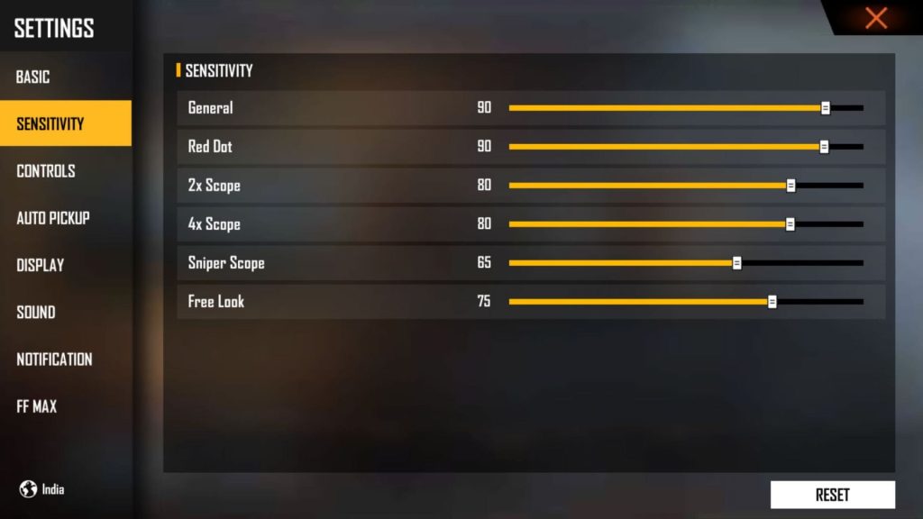 best free fire sensitivity settings for headshot Free Fire gyroscope settings on phone