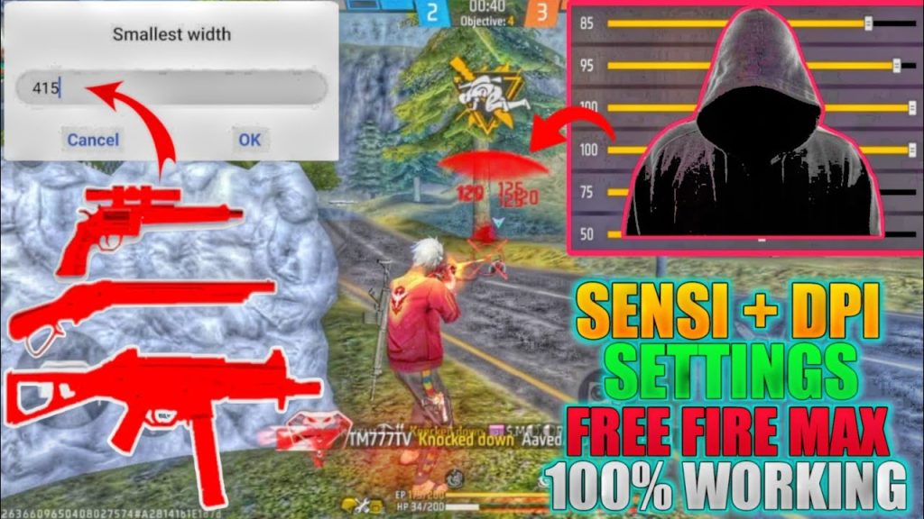 free fire dpi 1000 sensitivity settings Free Fire general sensitivity settings with DPI 1000 values
