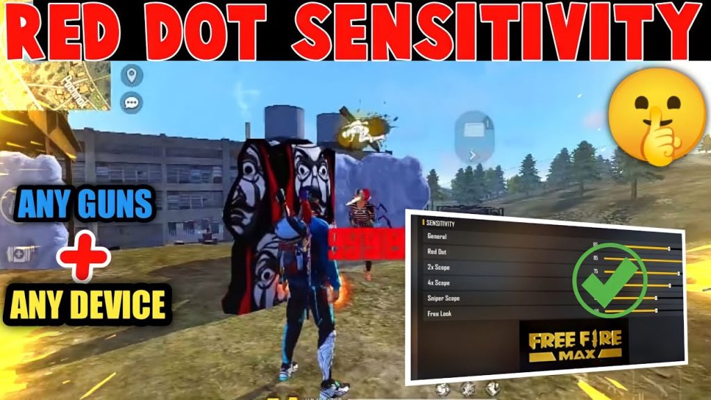 free fire red dot sensitivity settings Free Fire training ground shooting targets with red dot sight