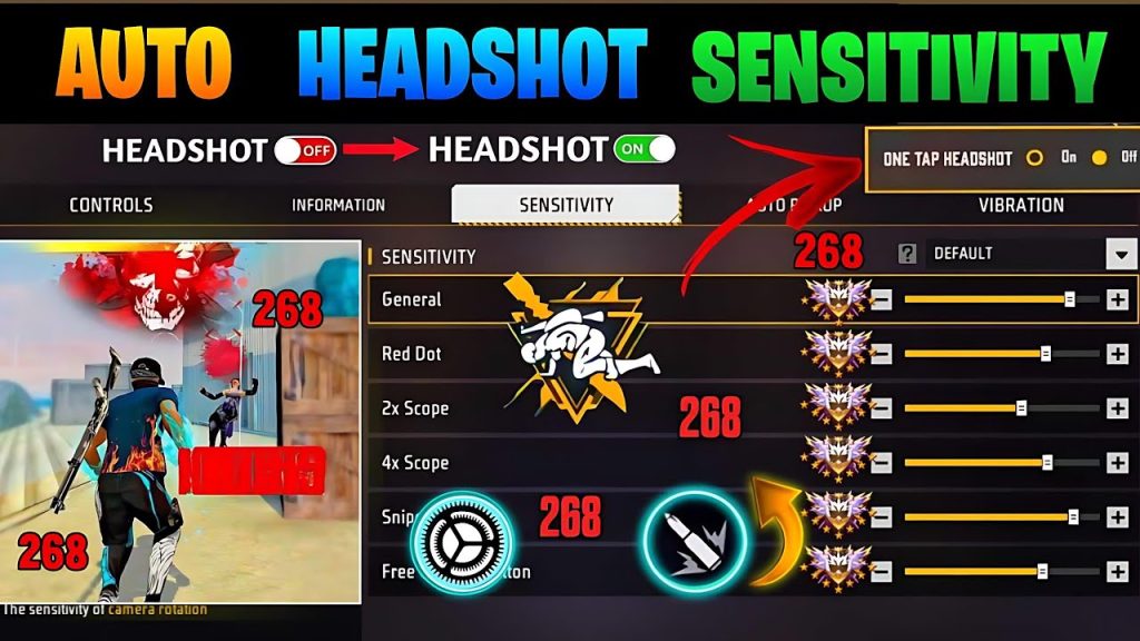 free fire sensitivity settings analyzer Free Fire practice range aiming at target dummy
