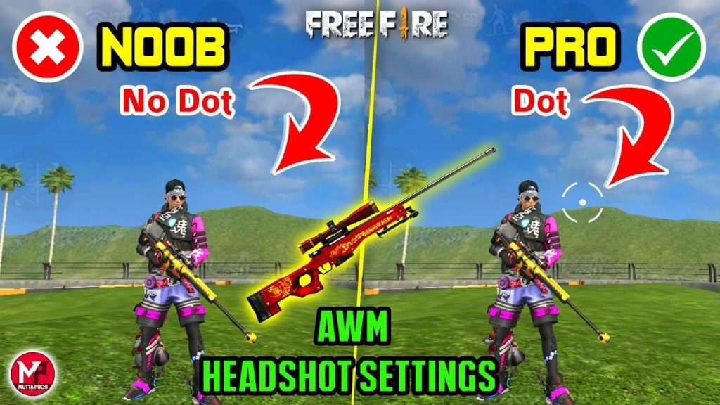 free fire sensitivity settings and gyro combo Free Fire gameplay with gyro crosshair tracking