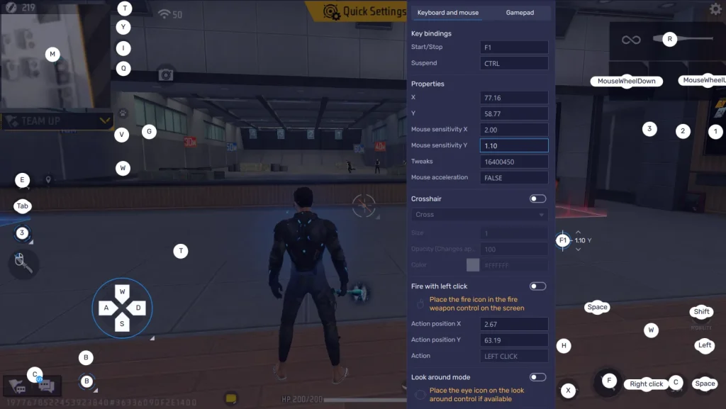 free fire sensitivity settings and gyro combo Free Fire gyroscope calibration settings