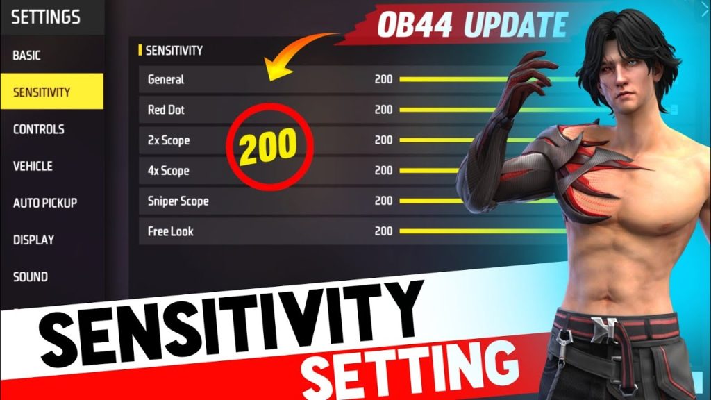 free fire sensitivity settings copy code Pasting a sensitivity code into Free Fire on Android phone