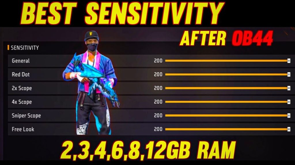 free fire sensitivity settings for 2gb ram Free Fire scope sensitivity settings 2x and 4x
