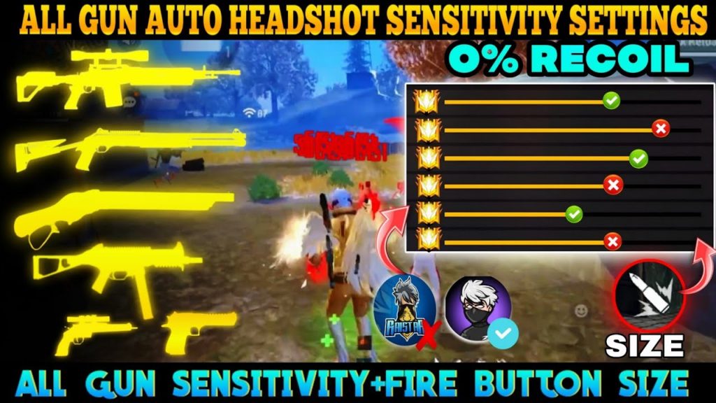 free fire sensitivity settings for ak47 Free Fire AK47 ADS scope target practice
