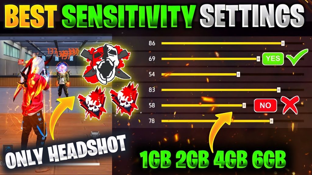 free fire sensitivity settings for asia server Free Fire headshot sensitivity crosshair placement enemy