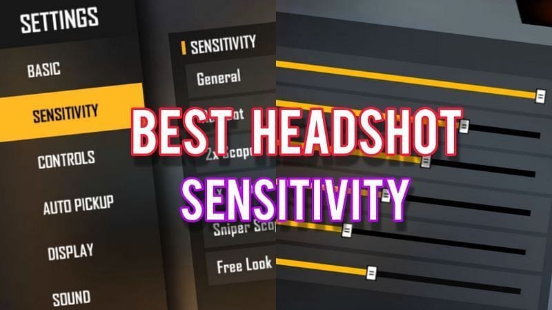 free fire sensitivity settings for auto headshot android Free Fire sensitivity settings menu Android screenshot