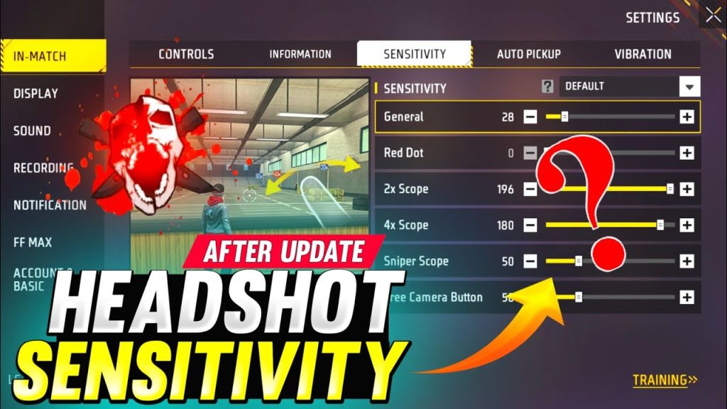 free fire sensitivity settings for battery saving Free Fire graphics low vs medium comparison