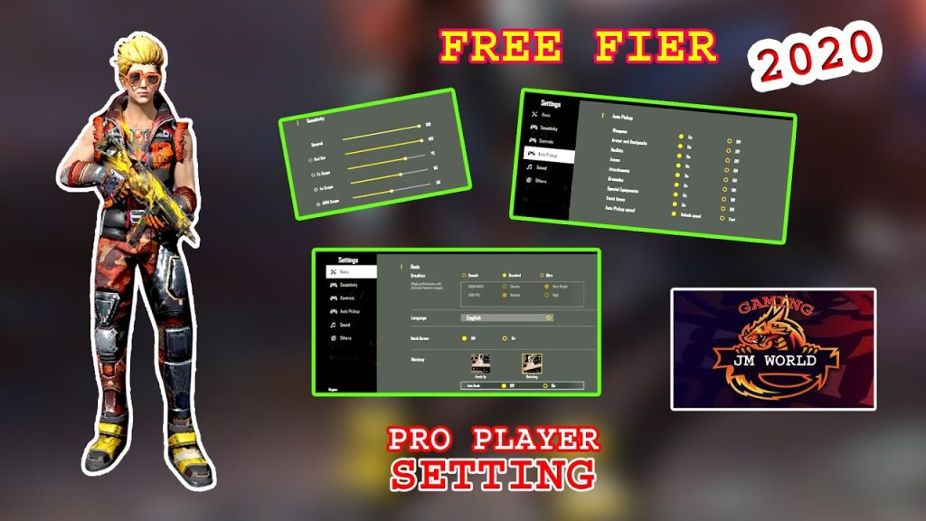 free fire sensitivity settings for budget phones Free Fire gyroscope settings enabled with low sensitivity sliders