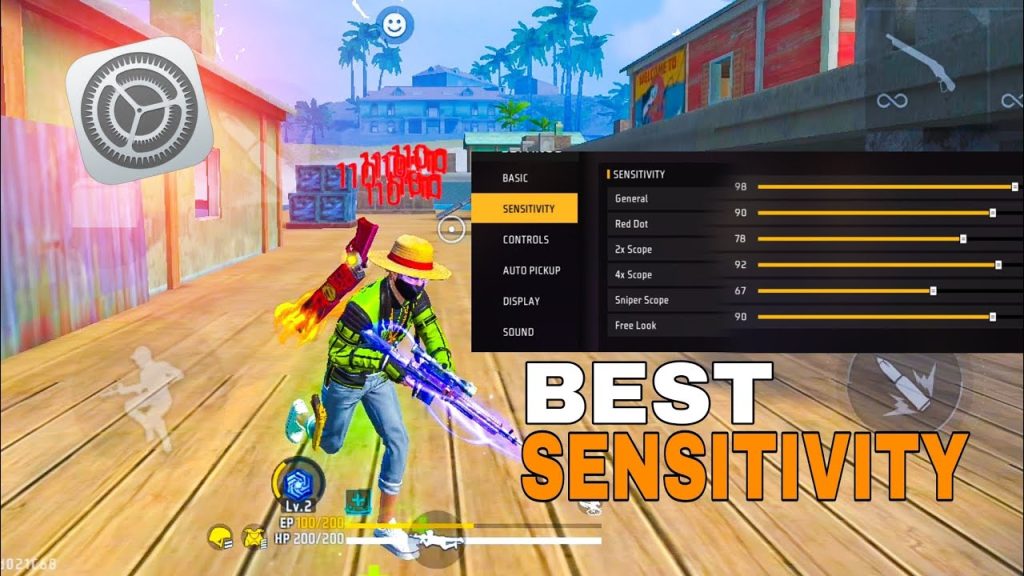 free fire sensitivity settings for content creators Free Fire red dot sensitivity adjustment screen