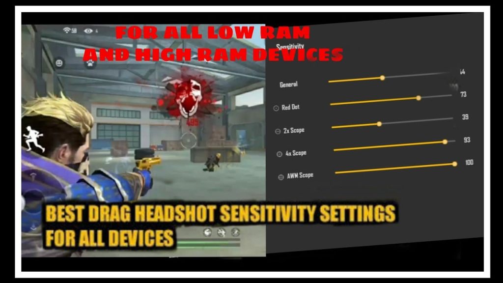 free fire sensitivity settings for hybrid style Free Fire ADS sensitivity and gyroscope settings screenshot