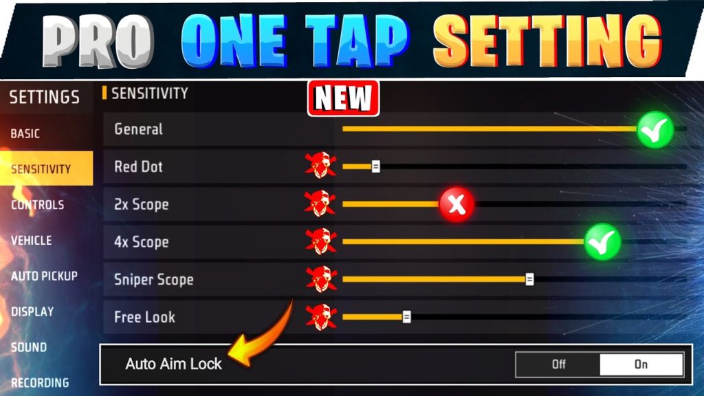 free fire sensitivity settings for instant headshot Free Fire DPI settings phone screenshot