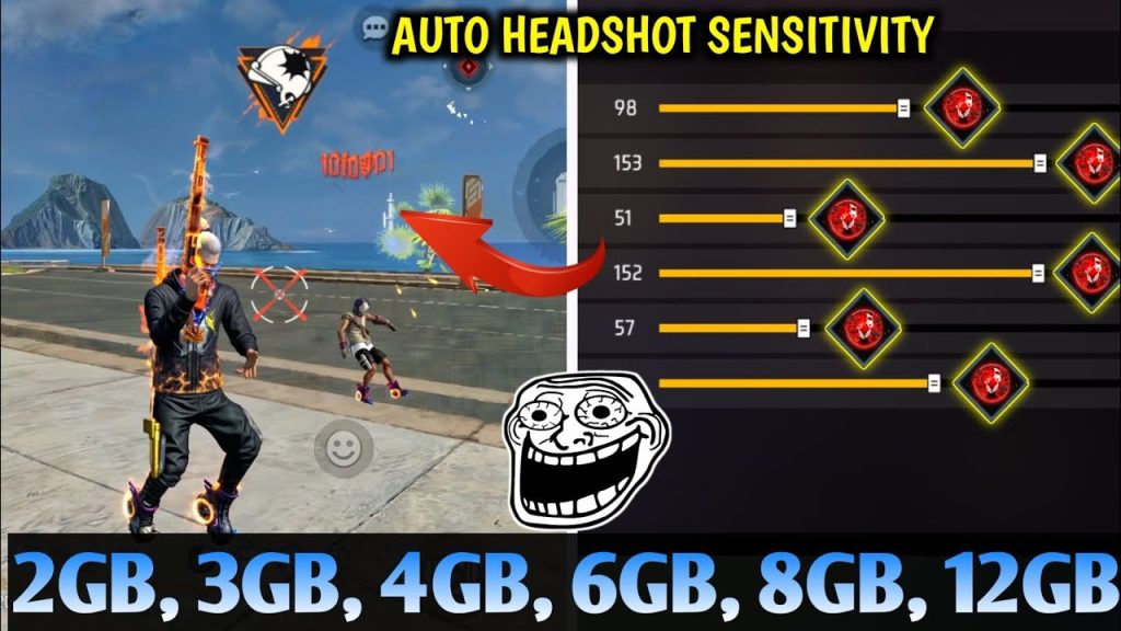free fire sensitivity settings for instant headshot Free Fire gameplay headshot kill