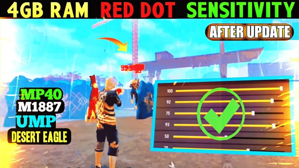 free fire sensitivity settings for mp40 Free Fire red dot sensitivity setting 80