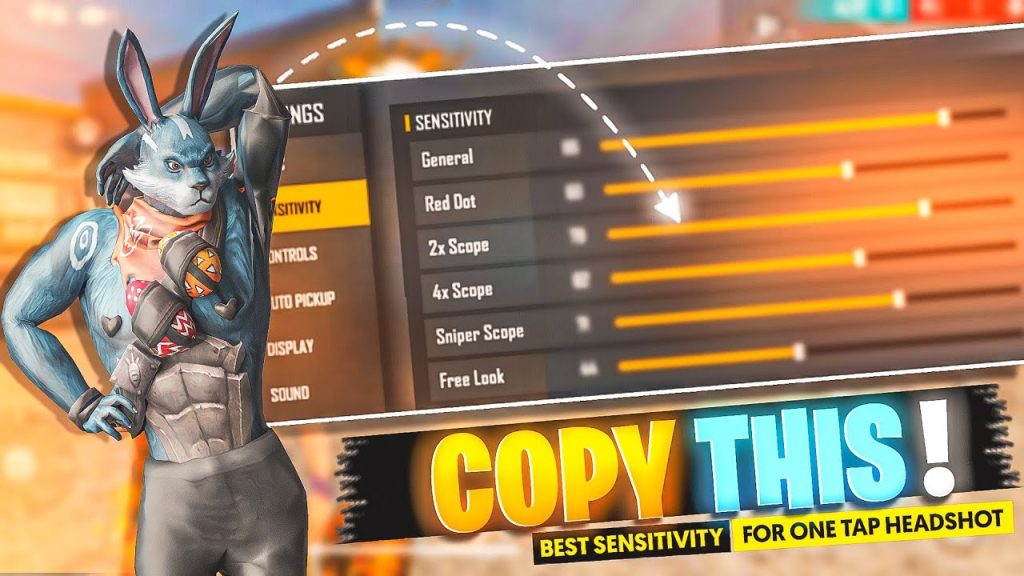 free fire sensitivity settings for qualifiers Free Fire sniper scope sensitivity setting in practice mode