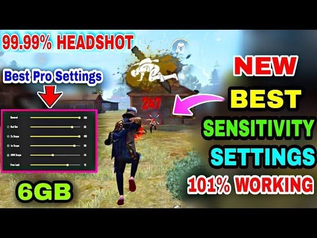free fire sensitivity settings for streamers Free Fire practice mode target shooting