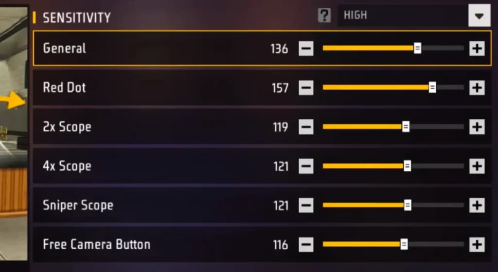 free fire sensitivity settings for tracking enemies Free Fire DPI settings in game