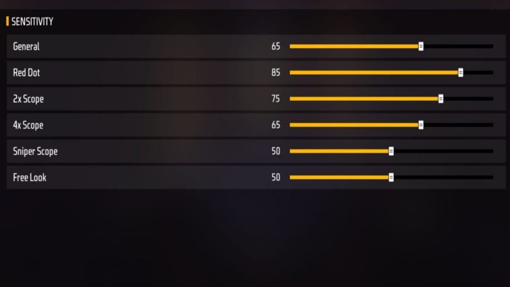 free fire sensitivity settings for tracking enemies Free Fire general sensitivity slider adjustment