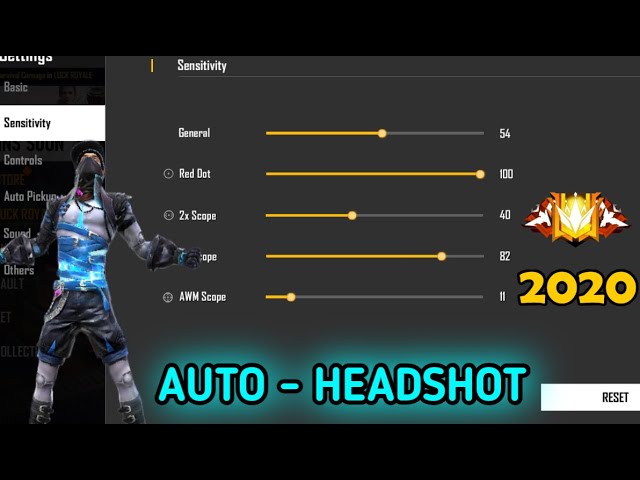 free fire sensitivity settings gaming phone Free Fire general sensitivity slider