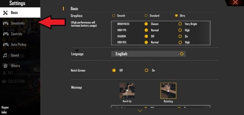 free fire sensitivity settings in philippines Free Fire red dot sensitivity setting slider