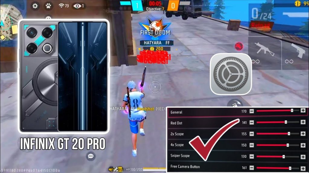 free fire sensitivity settings infinix Adjusting general sensitivity slider in Free Fire on Infinix