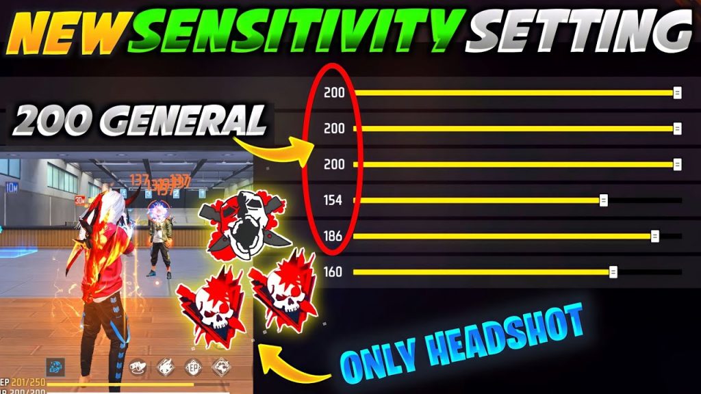 free fire sensitivity settings optimizer Free Fire sensitivity settings menu screenshot showing sliders for general, red dot, 2x, 4x, sniper, and free look