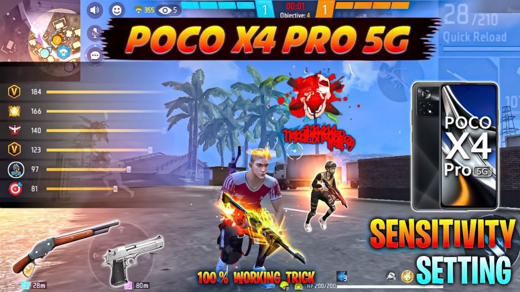free fire sensitivity settings poco x series Free Fire gyroscope sensitivity settings on Poco phone