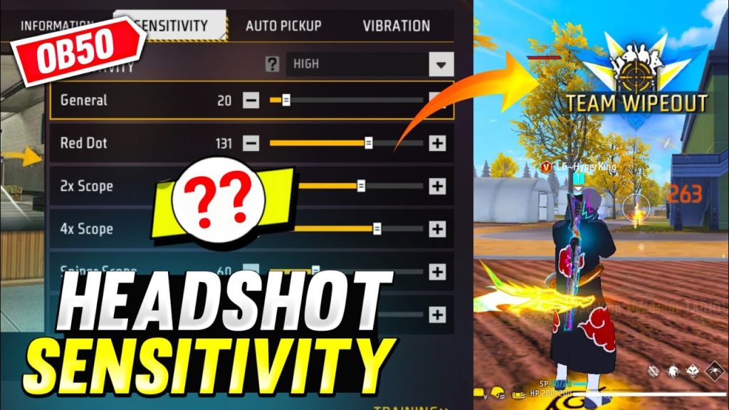 free fire sensitivity settings profile code Free Fire import sensitivity code dialog box