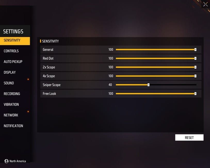 free fire sensitivity settings realme Free Fire gyroscope settings on Realme phone screenshot