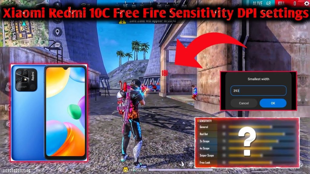 free fire sensitivity settings redmi Free Fire training ground Redmi sensitivity test
