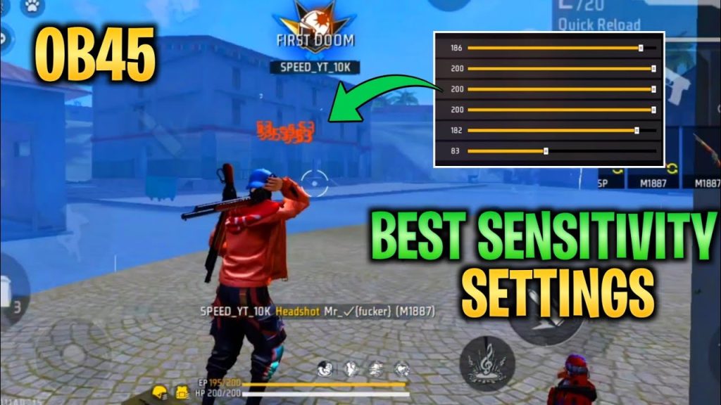 free fire sensitivity settings tested by pros Free Fire training mode target practice