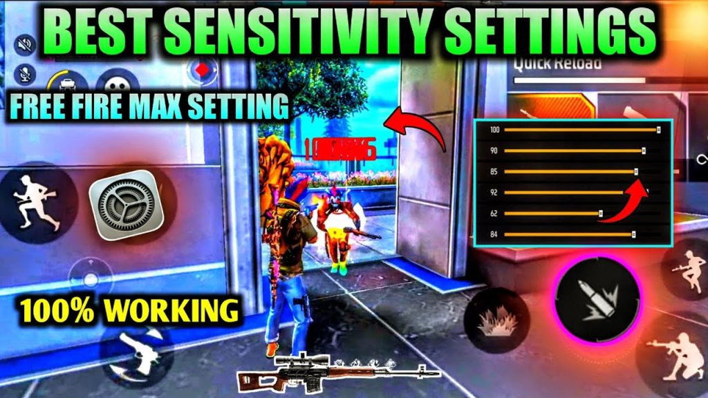 free fire sensitivity settings tested by streamers Free Fire sensitivity settings customization menu
