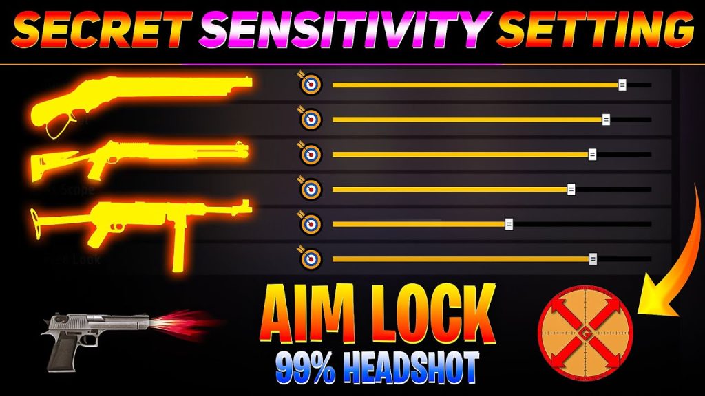free fire sensitivity settings tutorial Free Fire player adjusting scope sensitivity