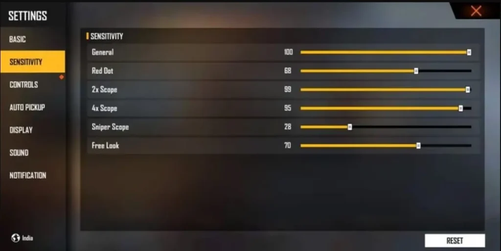 free fire sensitivity settings with game booster Free Fire training ground sensitivity test aiming
