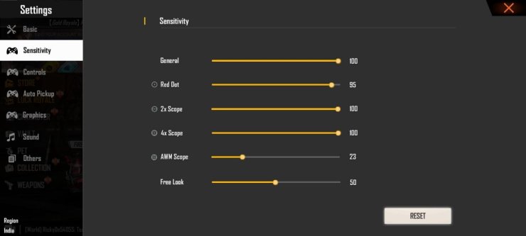 how to practice free fire sensitivity settings Free Fire Clash Squad gameplay testing sensitivity