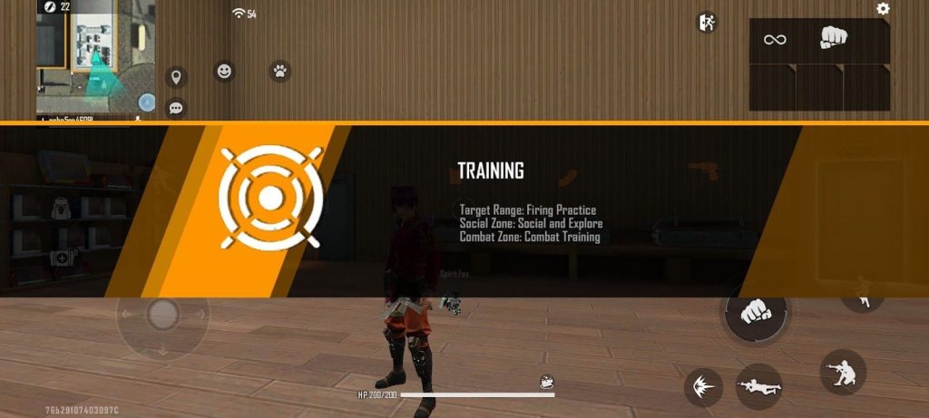 how to practice free fire sensitivity settings Free Fire training ground shooting range with targets