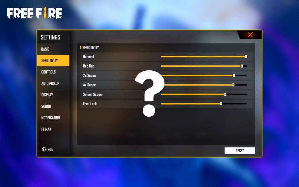 how to test free fire sensitivity settings Free Fire ADS sensitivity setting adjustment