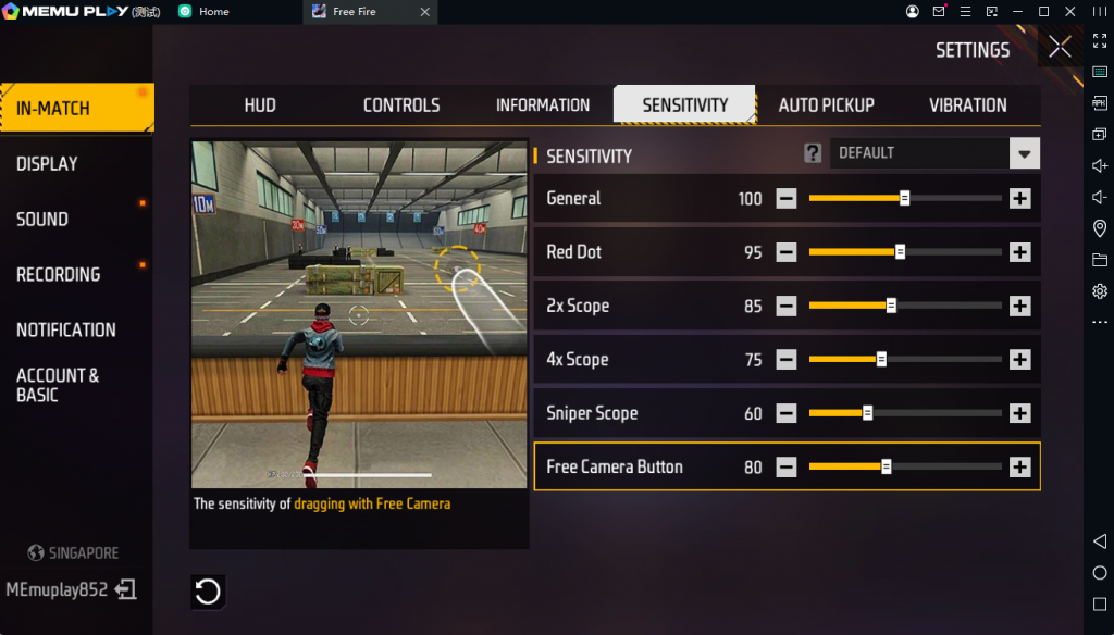 smooth free fire sensitivity settings Free Fire scope sensitivity settings red dot 2x 4x