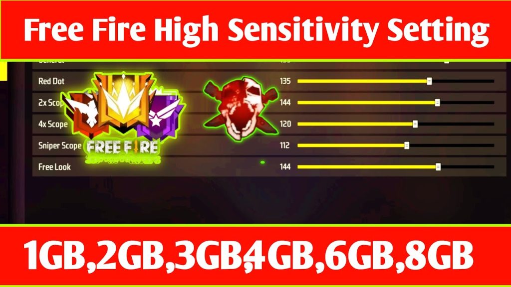 top regional free fire sensitivity settings Free Fire server selection screen showing ping values