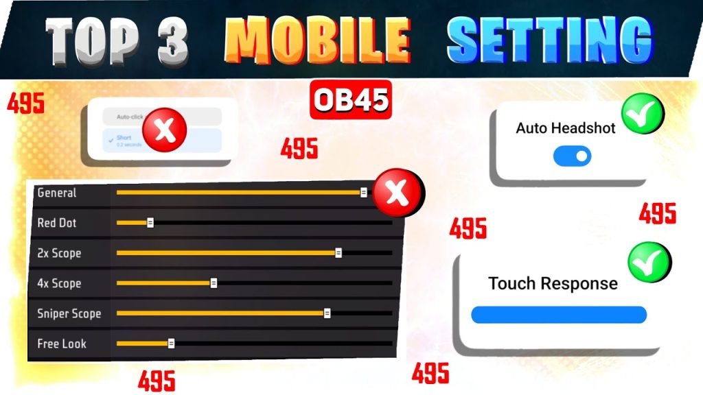 backup free fire sensitivity settings Free Fire update notification on phone screen