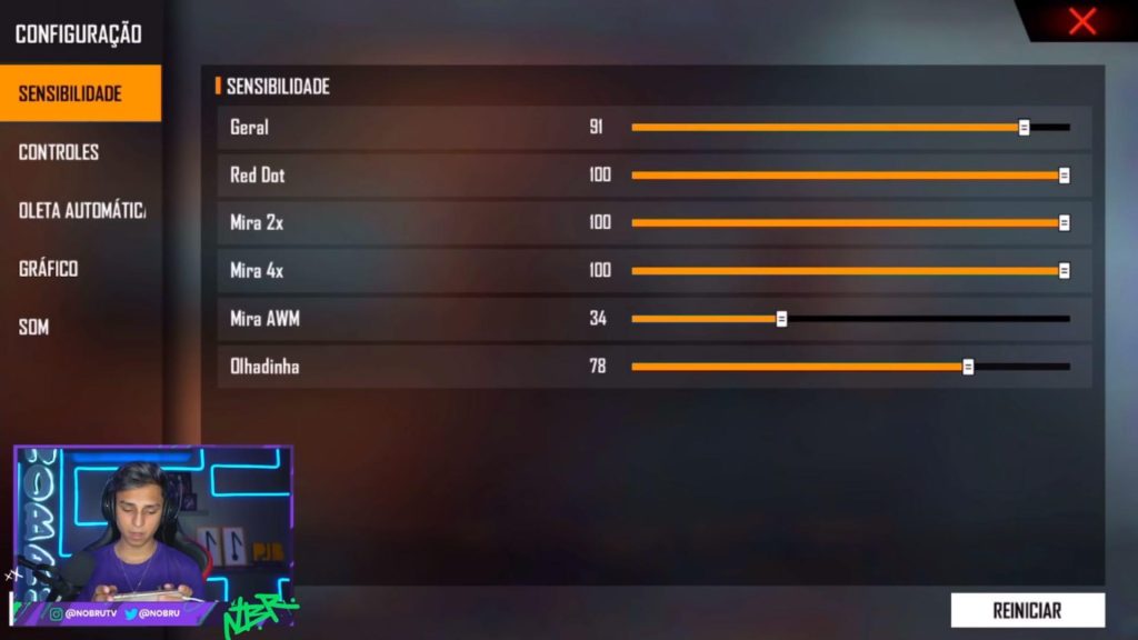 best free fire sensitivity settings for iphone Free Fire iPhone aim sensitivity sliders for Red Dot and scopes