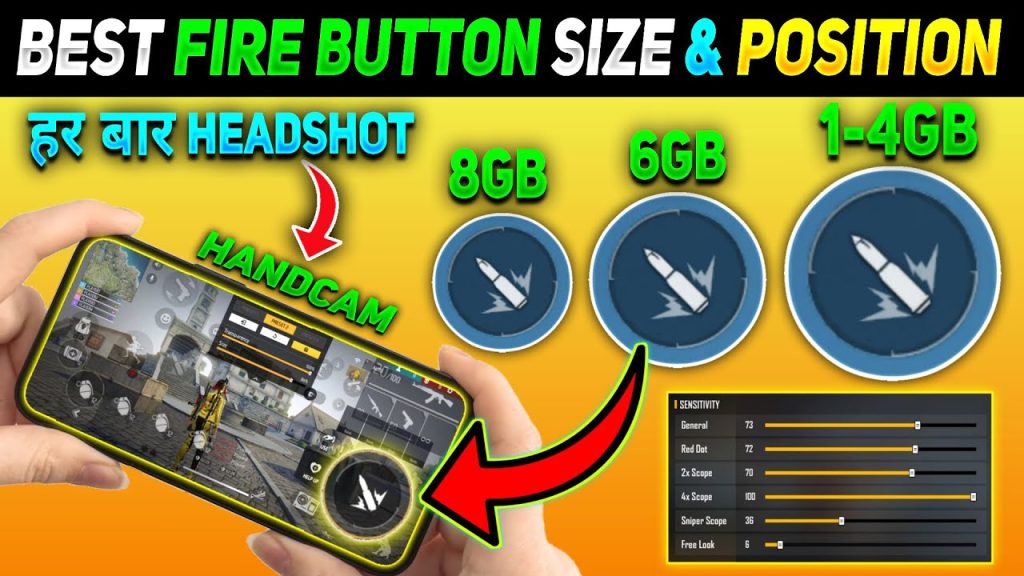 best free fire sensitivity settings for iphone iPhone Free Fire fire button placement and size settings