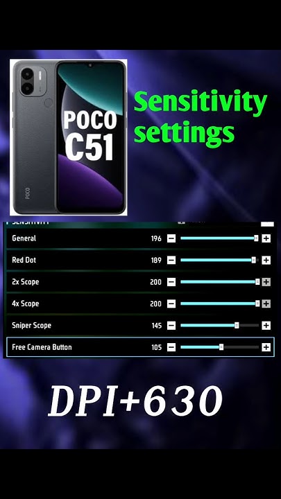 best free fire sensitivity settings for poco Free Fire aim sensitivity setting on POCO smartphone