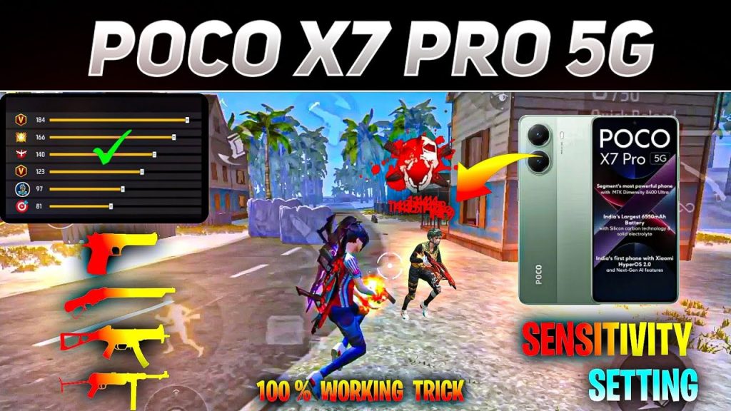 best free fire sensitivity settings for poco Free Fire training ground test sensitivity POCO phone