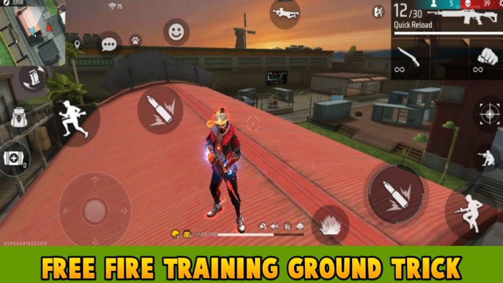 best free fire sensitivity settings for pro players Free Fire training ground dummies aiming with crosshair