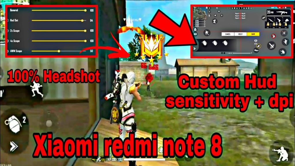 best free fire sensitivity settings for redmi Free Fire ranked match gameplay Redmi sensitivity
