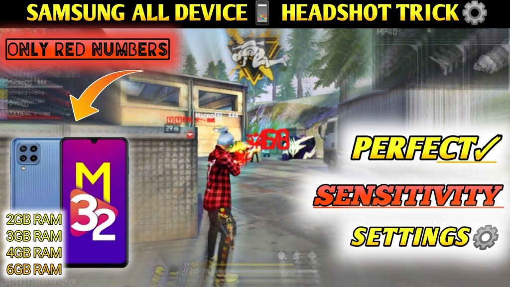 best free fire sensitivity settings for samsung Free Fire training mode shooting practice Samsung