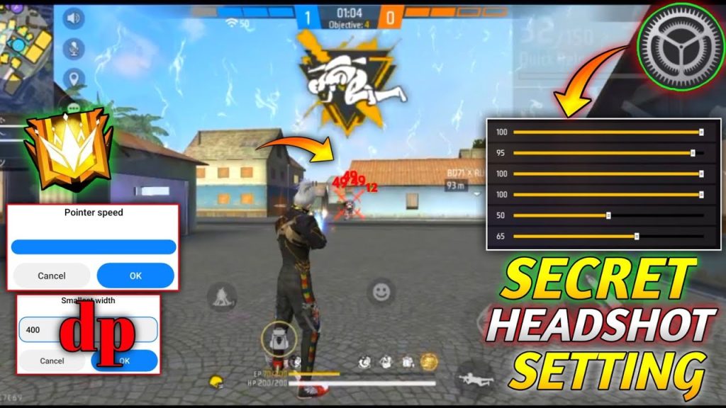 best free fire sensitivity settings Free Fire training ground aim practice with bots