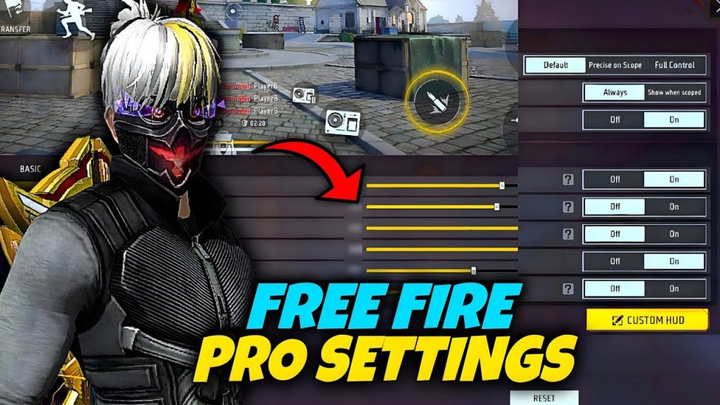 free fire free look sensitivity settings Player using free look to peek around a wall in Free Fire Clash Squad