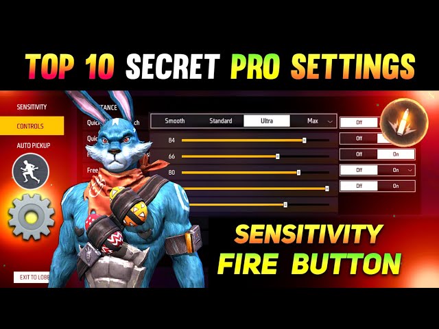 free fire max sensitivity settings 2026 Free Fire Max settings menu sensitivity tab button